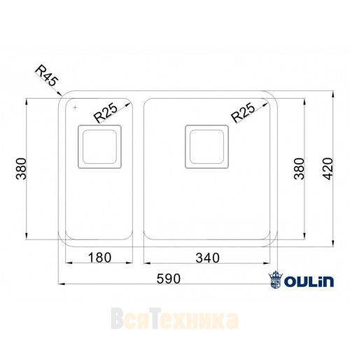 Мойка Oulin OL-0369L