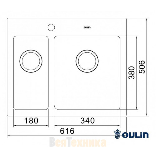 Мойка Oulin OL-FTR202R