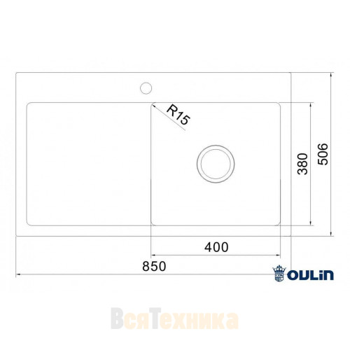 Мойка Oulin OL-FTR102R