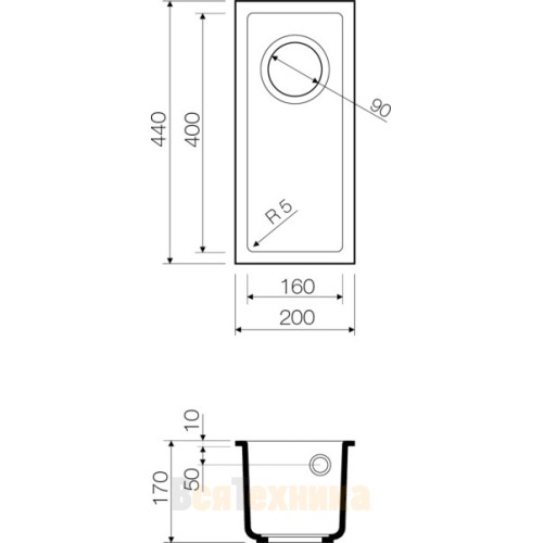 Кухонная мойка Omoikiri Bosen 20-U-WH