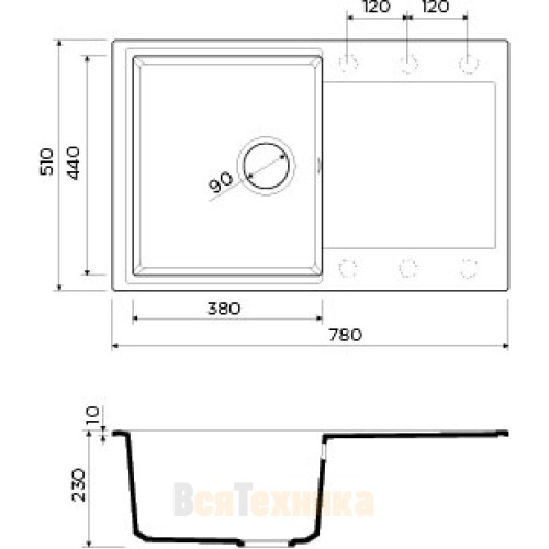 Кухонная мойка Omoikiri Daisen 78-SA 4993418