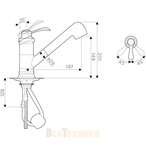 Смеситель Omoikiri Kakogava-A OKAK-AB-35