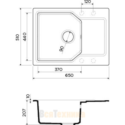 Кухонная мойка Omoikiri Yonaka 65-BE 4993342