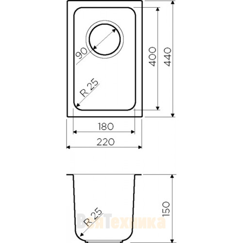 Кухонная мойка Omoikiri Tadzava 22-U-IN