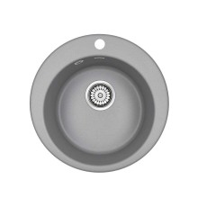 Мойка кухонная Paulmark GELEGEN PM404800-GRM серый металлик D475 мм