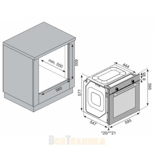 Духовой шкаф Schaub Lorenz SLB EL6428