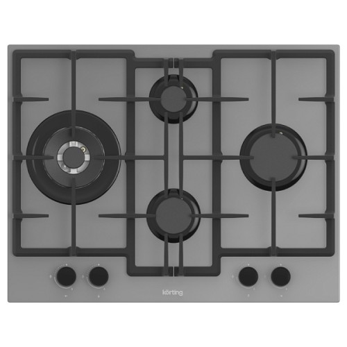 Газовая стеклянная варочная панель Korting HGG 67009 CQTGr