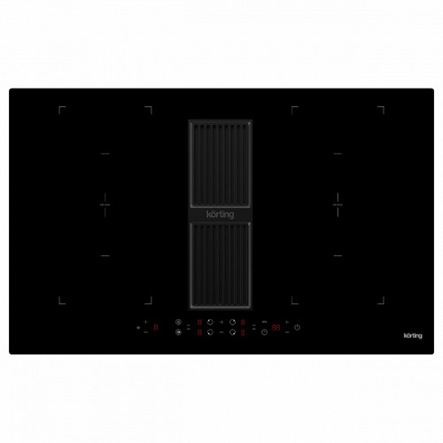 Индукционная варочная панель Korting с интегрированной вытяжкой HIBH 84980 NB