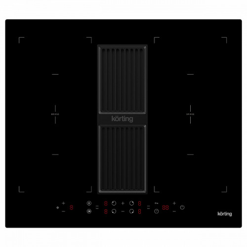 Индукционная варочная панель Korting с интегрированной вытяжкой HIBH 68980 NB