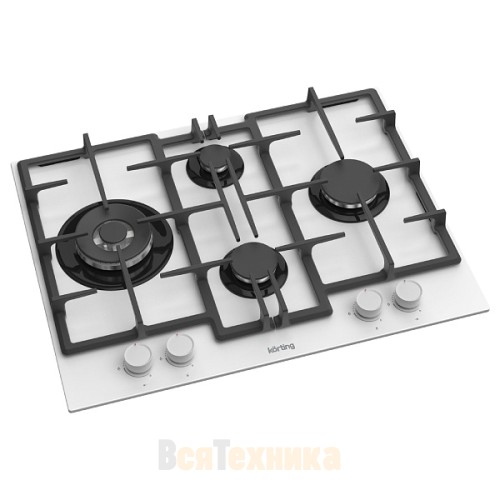 Газовая стеклянная варочная панель Korting HGG 67009 CQTW