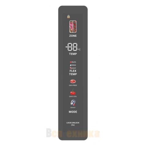 Холодильник Tesler RSD-537BI графит