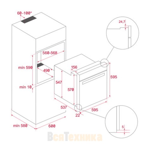Духовой шкаф Teka NEO HSB 6350 FULL BLACK