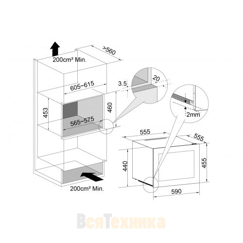 Винный шкаф Temptech OBI 45 SB