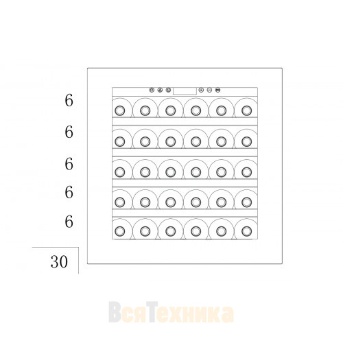 Винный шкаф Temptech OBI 60 SB