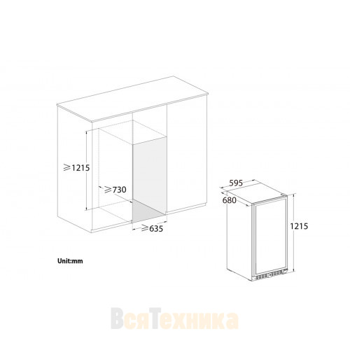 Винный шкаф Temptech VWCR100DS