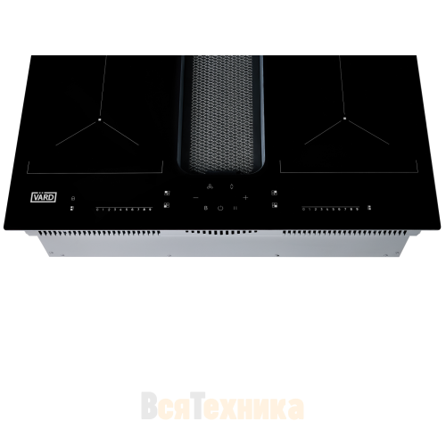 Индукционная варочная панель со встроенной вытяжкой Vard VHH6472B