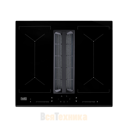 Индукционная варочная панель со встроенной вытяжкой Vard VHH6472B