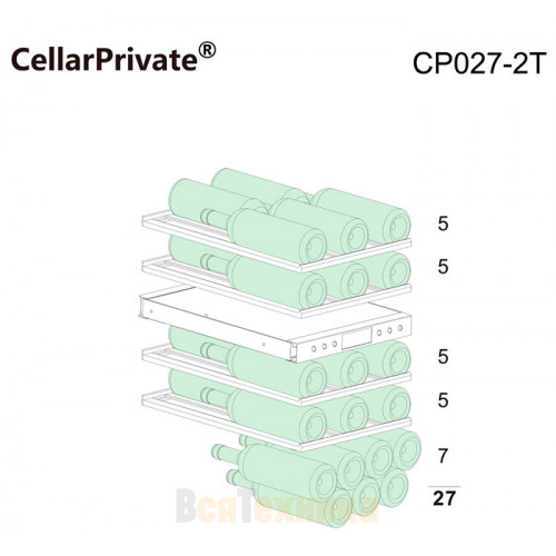 Винный шкаф Cellar Private CP027-2T