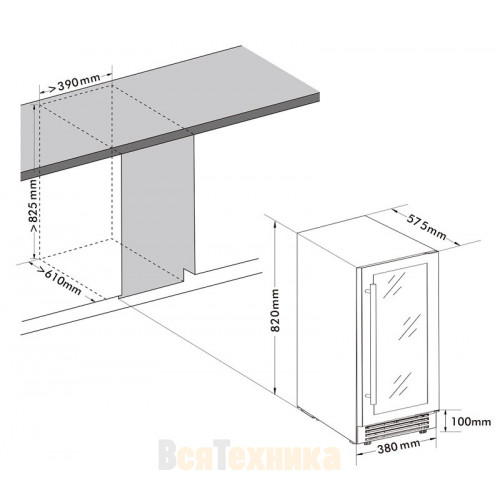 Винный шкаф Cellar Private CP032-1TBH