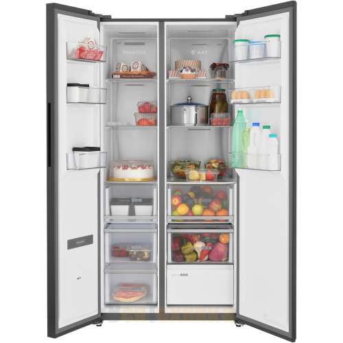 Холодильник полувстраиваемый ZUGEL ZRSSI540XB, чёрная сталь