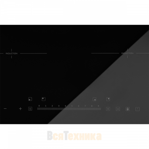 Варочная панель индукционная ZUGEL ZIH613B, черная