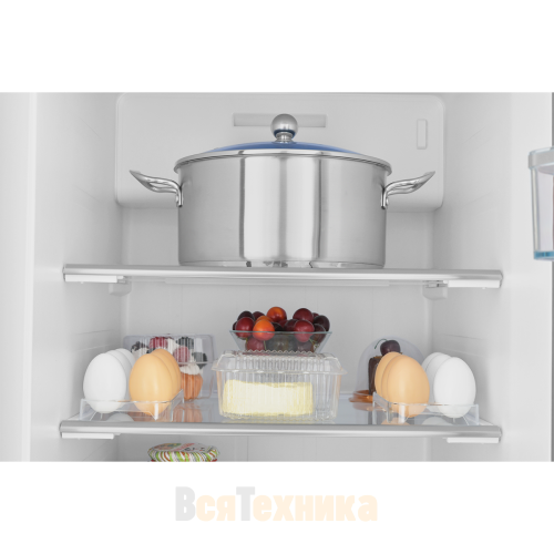 Холодильник T-Door ZUGEL ZRTD459GW, белое стекло