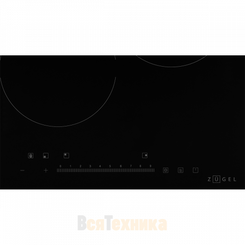 Варочная панель стеклокерамическая ZUGEL ZEH451B, черная