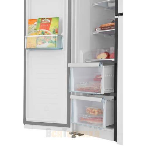 Холодильник T-Door ZUGEL ZRTD459GW, белое стекло