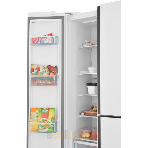 Холодильник T-Door ZUGEL ZRTD459GW, белое стекло