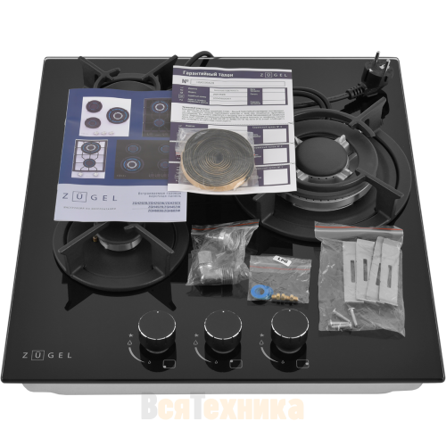 Газовая варочная панель ZUGEL ZGH452B