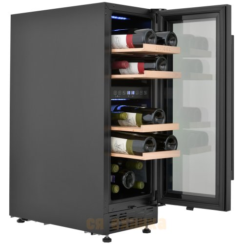 Встраиваемый винный шкаф ZUGEL ZCWI170DB, Dual Zone