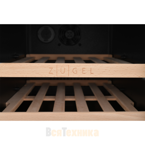 Встраиваемый винный шкаф ZUGEL ZCWI310DB, Dual Zone