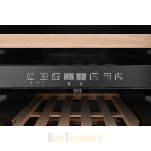 Встраиваемый винный шкаф ZUGEL ZCWI310DB, Dual Zone