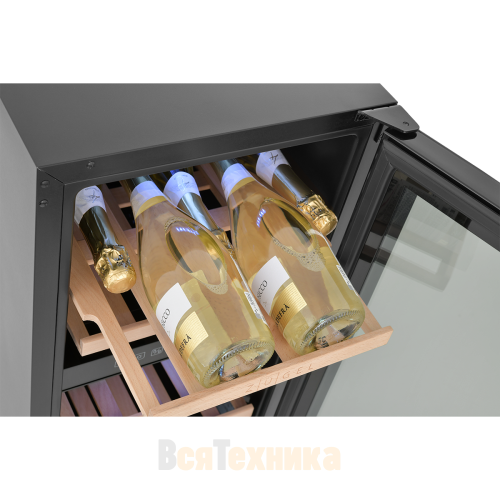 Встраиваемый винный шкаф ZUGEL ZCWI310DB, Dual Zone