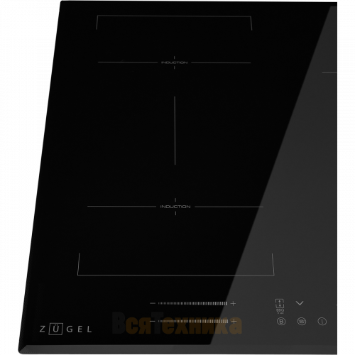 Варочная панель индукционная ZUGEL ZIH618B, черная