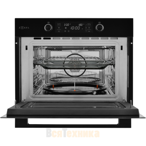 Встраиваемый компактный духовой шкаф с СВЧ ZUGEL ZOE609B