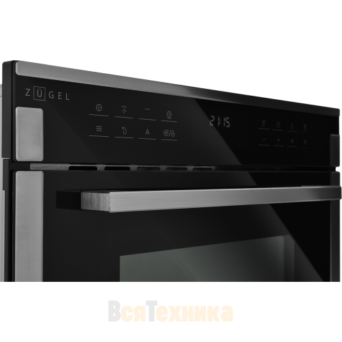 Встраиваемый компактный духовой шкаф с СВЧ ZUGEL ZOE610X