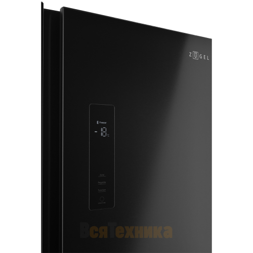 Холодильник полувстраиваемый ZUGEL ZRSSI540XB, чёрная сталь
