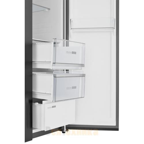 Холодильник полувстраиваемый ZUGEL ZRSSI540XB, чёрная сталь