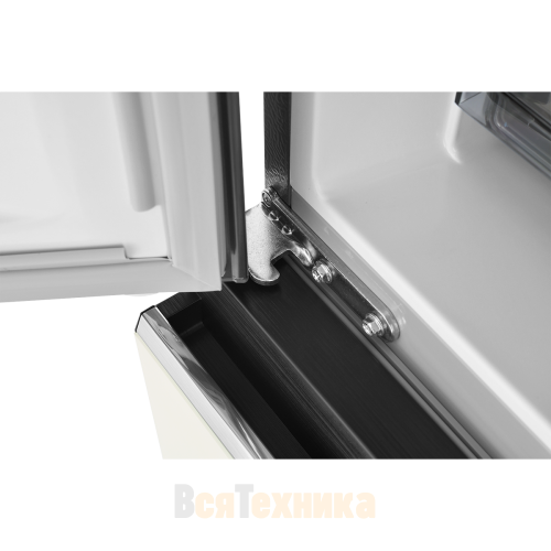 Холодильник Cross Door ZUGEL ZRCD430C, бежевое стекло