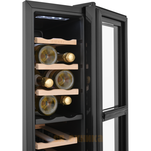 Винный шкаф ZUGEL ZTWF181DB, Dual Zone