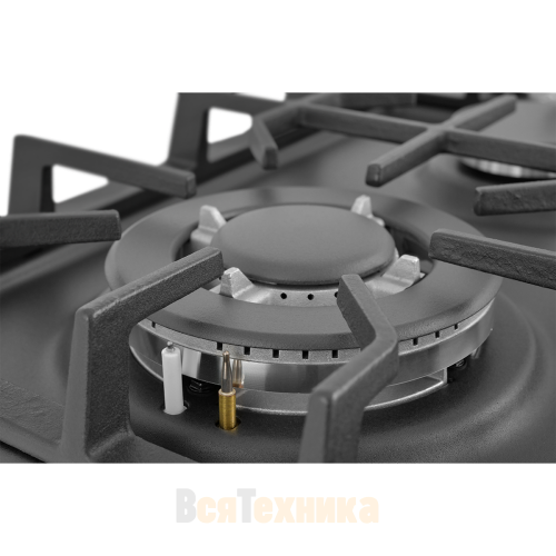 Встраиваемая газовая варочная панель ZUGEL ZGH290B, черная матовая