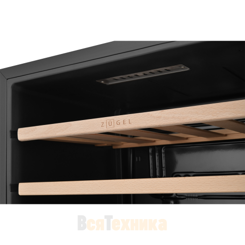 Винный шкаф ZUGEL ZCWF331DB, Dual Zone