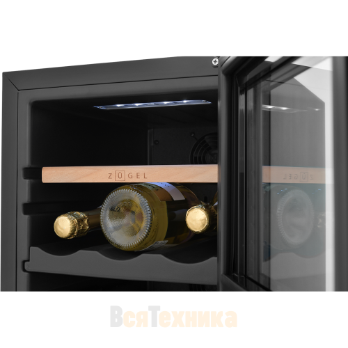 Винный шкаф ZUGEL ZCWF184DB, Dual Zone