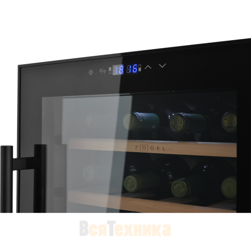 Винный шкаф ZUGEL ZCWF281DB, Dual Zone
