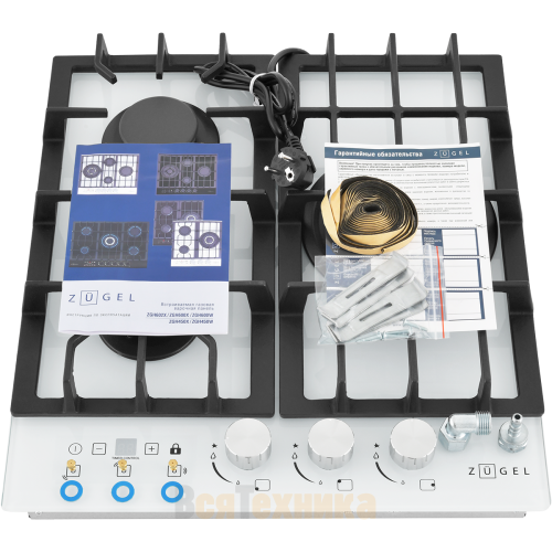 Встраиваемая газовая варочная панель ZUGEL ZGH450W