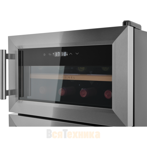 Винный шкаф-хьюмидор ZUGEL ZTH80DX, Dual Zone