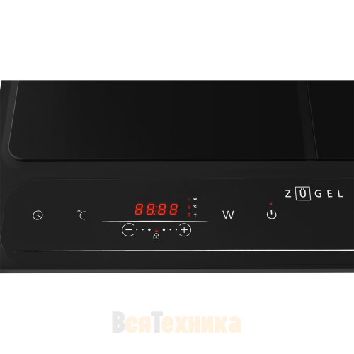 Настольная плита индукционная ZUGEL ZIH620B, черная