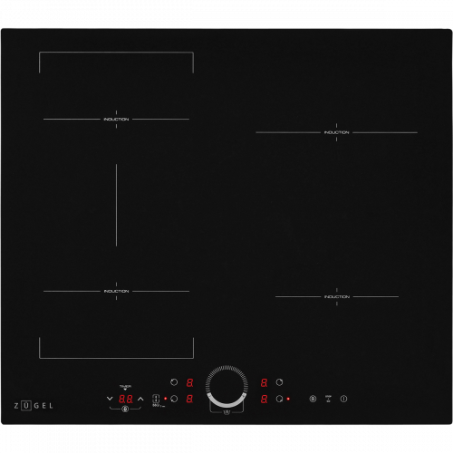 Варочная панель индукционная ZUGEL ZIH605B, черная