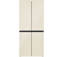 Холодильник Cross Door ZUGEL ZRCD430C, бежевое стекло